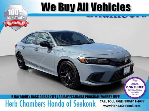 Sonic Gray Pearl 2024 Honda Civic Sport