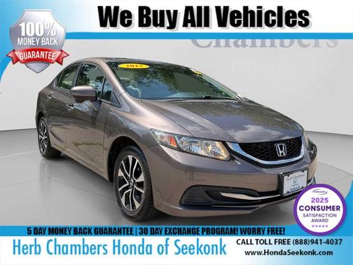 GRAY 2015 Honda Civic EX