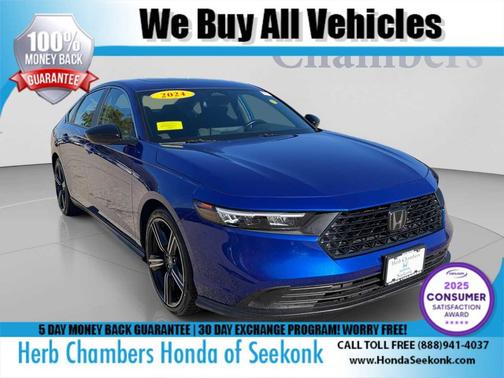 Still Night Pearl 2024 Honda Accord Hybrid Sport