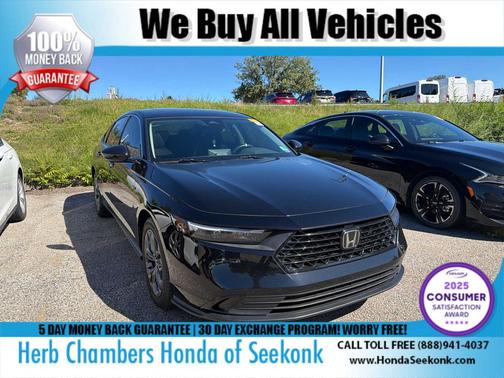 Crystal Black Pearl 2024 Honda Accord EX