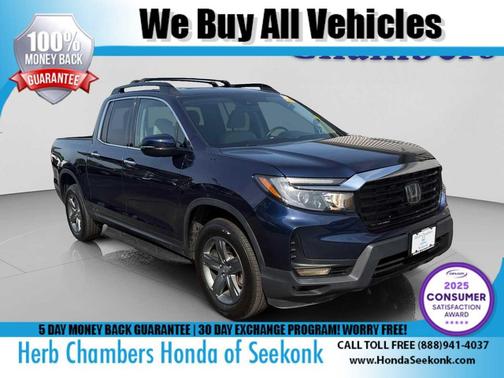 Obsidian Blue Pearl 2023 Honda Ridgeline RTL-E