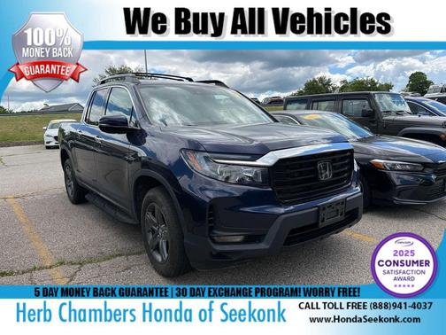 Obsidian Blue Pearl 2023 Honda Ridgeline RTL-E