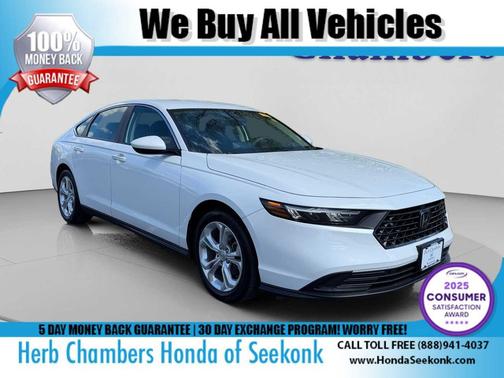 Platinum White Pearl 2023 Honda Accord LX 1.5T