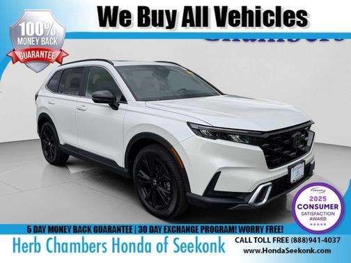 Platinum White Pearl 2023 Honda CR-V Hybrid Sport Touring AWD