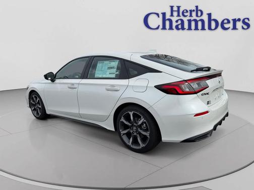 Platinum White Pearl 2026 Honda Civic Hybrid Sport Touring
