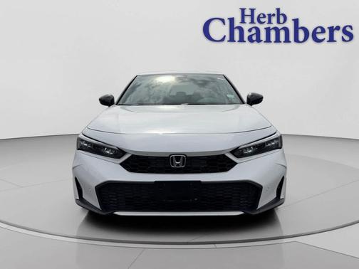Platinum White Pearl 2026 Honda Civic Hybrid Sport Touring