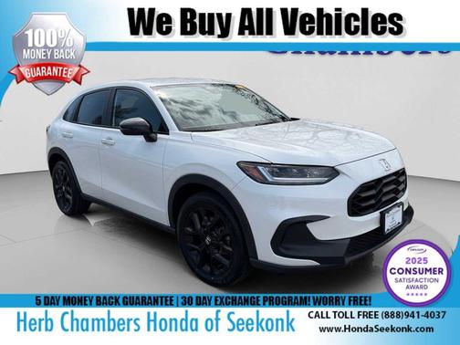 Platinum White Pearl 2023 Honda HR-V AWD Sport