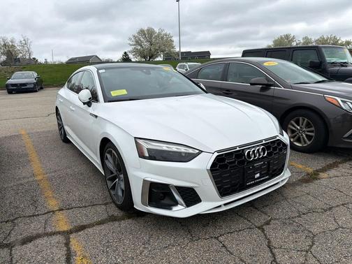 Ibis White 2023 Audi A5 Sportback 45 S Line Premium Plus