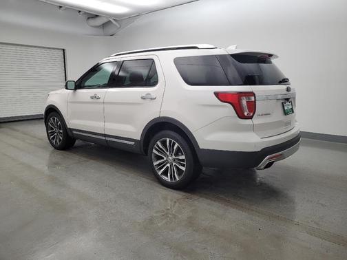White Platinum Metallic Tri-Coat 2017 Ford Explorer Platinum