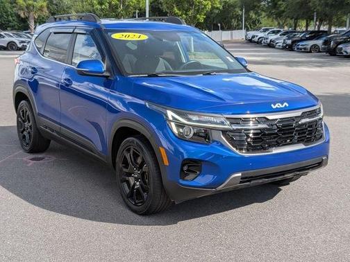 Blue 2024 Kia Seltos X-Line