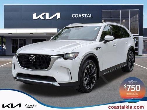 Rhodium White Metallic 2024 Mazda CX-90 PHEV Premium Plus