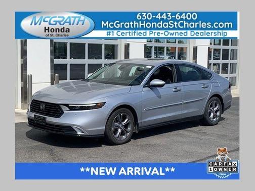 Solar Silver Metallic 2025 Honda Accord Hybrid EX-L