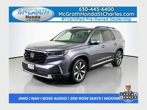 Modern Steel Metallic 2025 Honda Pilot Elite