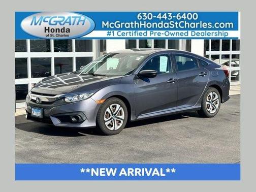 Modern Steel Metallic 2018 Honda Civic LX