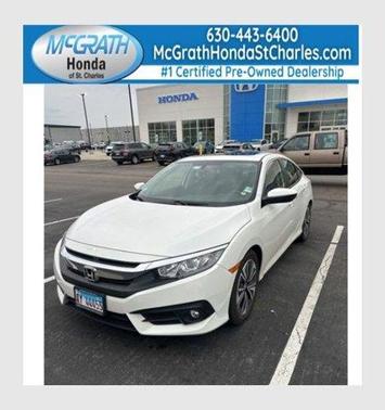 White Orchid Pearl 2018 Honda Civic EX-L
