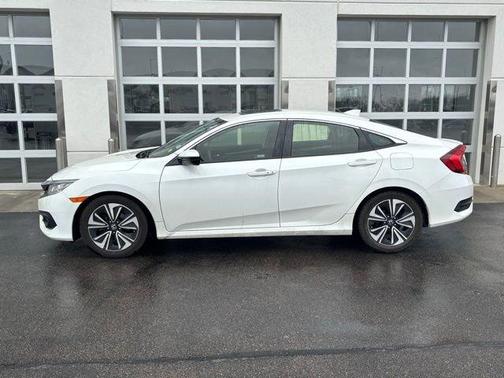 White Orchid Pearl 2018 Honda Civic EX-L