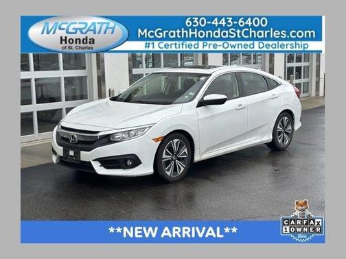 White Orchid Pearl 2018 Honda Civic EX-L