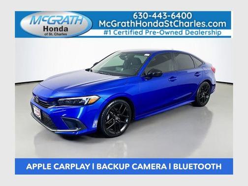 Aegean Blue Metallic 2022 Honda Civic Sport