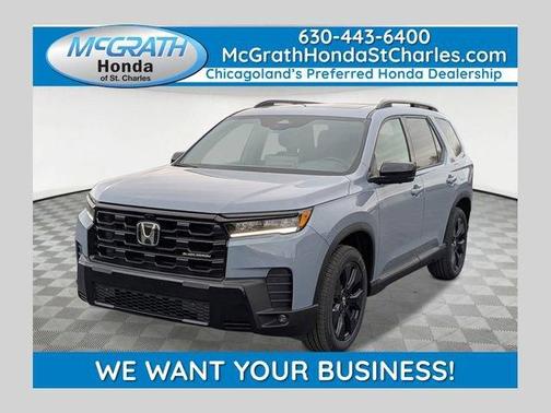 Sonic Gray Pearl 2026 Honda Pilot Black Edition