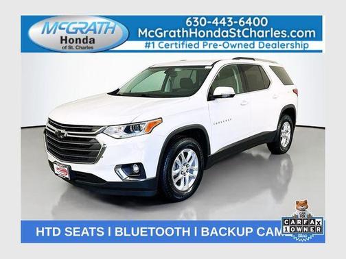 Summit White 2018 Chevrolet Traverse LT Cloth
