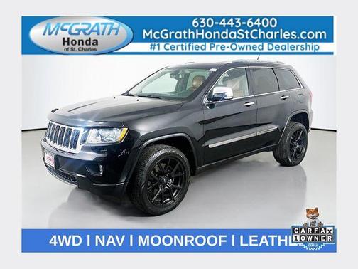 Brilliant Black Crystal Pearlcoat 2011 Jeep Grand Cherokee Overland
