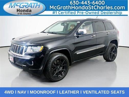 Brilliant Black Crystal Pearlcoat 2011 Jeep Grand Cherokee Overland
