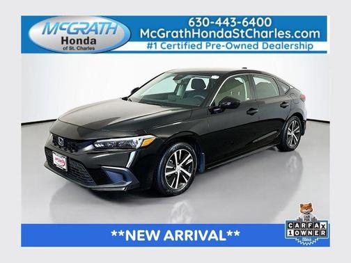 Crystal Black Pearl 2023 Honda Civic LX
