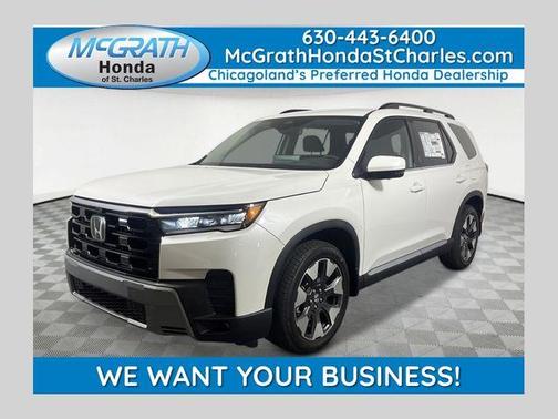 Platinum White Pearl 2026 Honda Pilot Elite