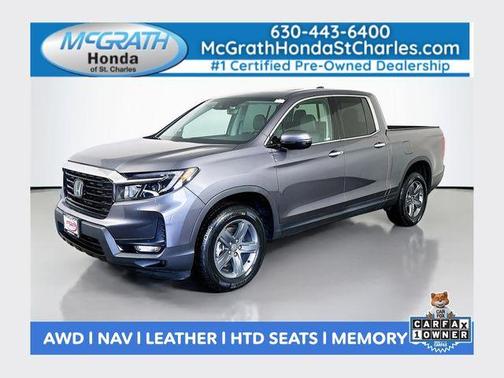 Modern Steel Metallic 2023 Honda Ridgeline RTL-E