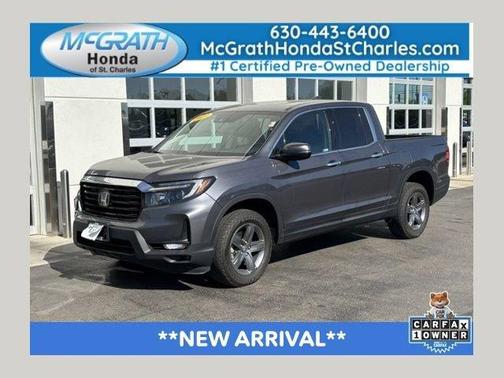 Modern Steel Metallic 2023 Honda Ridgeline RTL-E