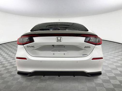 Platinum White Pearl 2026 Honda Civic Hybrid Sport Touring
