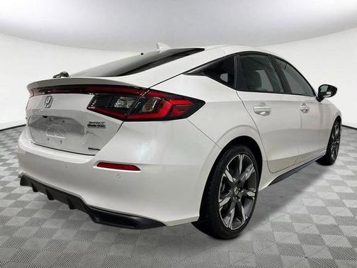 Platinum White Pearl 2026 Honda Civic Hybrid Sport Touring