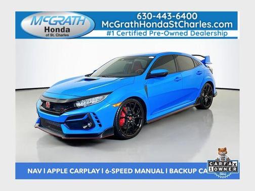 Boost Blue Pearl 2021 Honda Civic Type R Touring