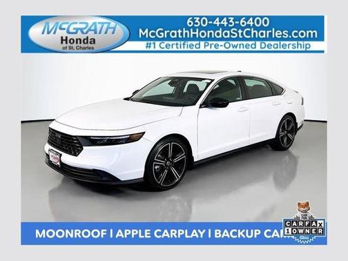 Platinum White Pearl 2023 Honda Accord Hybrid Sport