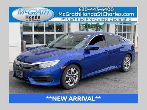 Aegean Blue Metallic 2016 Honda Civic LX