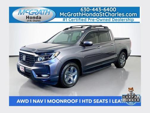 Modern Steel Metallic 2023 Honda Ridgeline RTL-E
