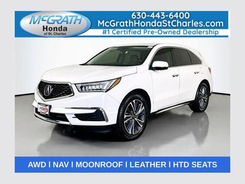 Platinum White Pearl 2020 Acura MDX 3.5L w/Technology Package