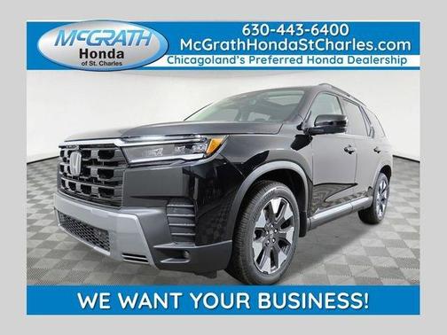 Crystal Black Pearl 2026 Honda Pilot Elite