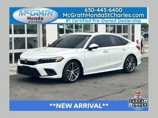 Platinum White Pearl 2024 Honda Civic Touring