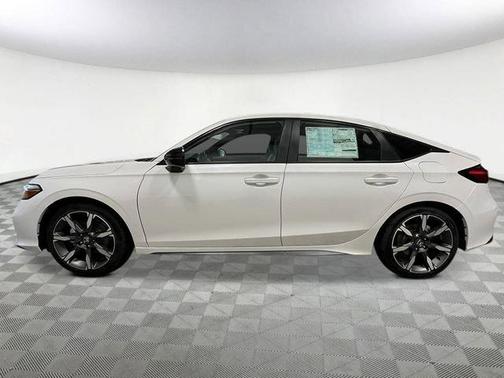 Platinum White Pearl 2026 Honda Civic Hybrid Sport Touring