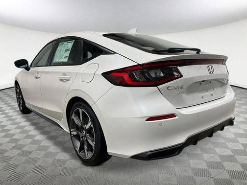 Platinum White Pearl 2026 Honda Civic Hybrid Sport Touring