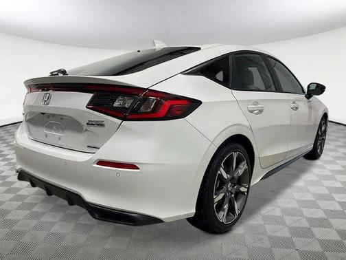 Platinum White Pearl 2026 Honda Civic Hybrid Sport Touring