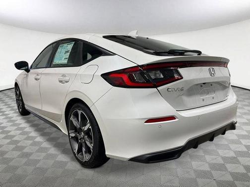 Platinum White Pearl 2026 Honda Civic Hybrid Sport Touring