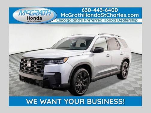 Solar Silver Metallic 2026 Honda Pilot Black Edition