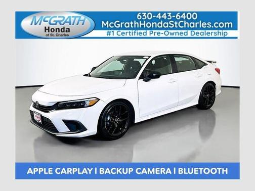 Platinum White Pearl 2022 Honda Civic Sport
