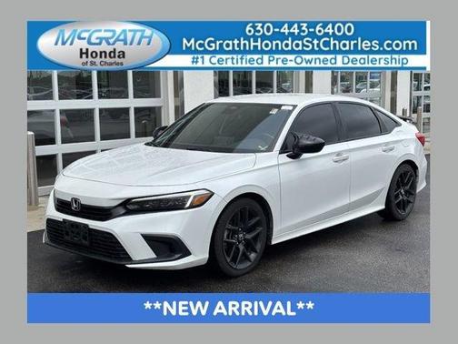 Platinum White Pearl 2022 Honda Civic Sport