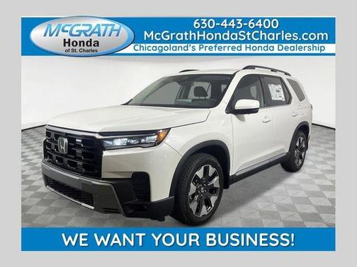 Platinum White Pearl 2026 Honda Pilot Elite