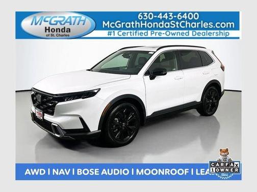 Platinum White Pearl 2024 Honda CR-V Hybrid Sport Touring
