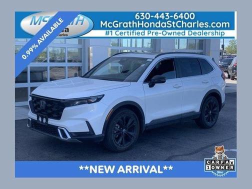 Platinum White Pearl 2024 Honda CR-V Hybrid Sport Touring