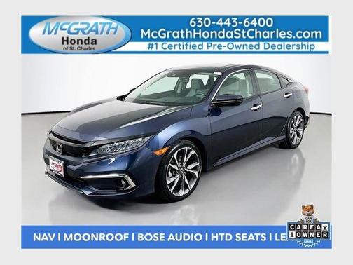 Cosmic Blue Metallic 2021 Honda Civic Touring
